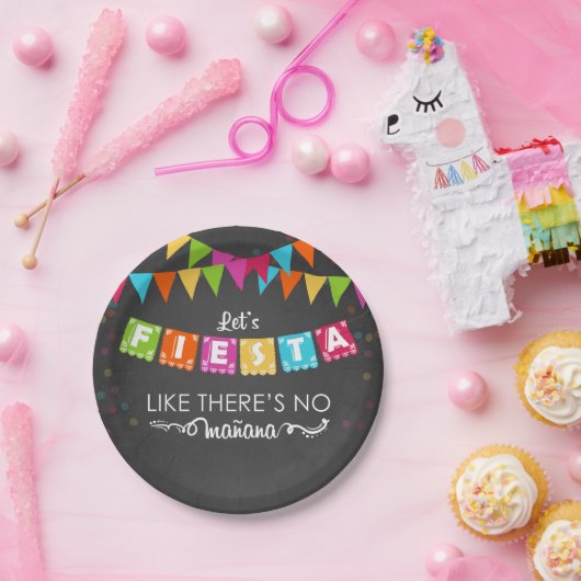 フィエスタメキシコ紙プレートパーティーマニアナ誕生日 ペーパープレート (パーティー)