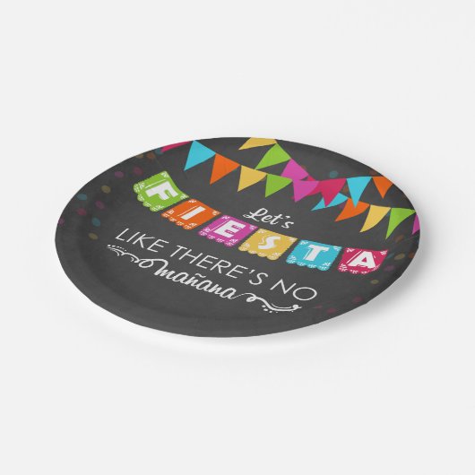 フィエスタメキシコ紙プレートパーティーマニアナ誕生日 ペーパープレート (アングル)