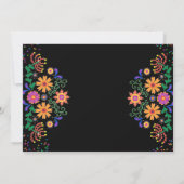 フィエスタメキシコ花模様リハーサルディナー 招待状 (裏面)