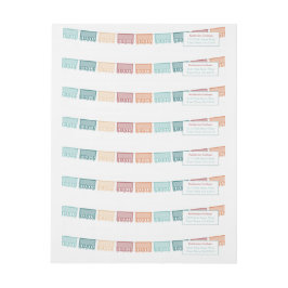 フィエスタメ男女兼用キシカンテーマ差出人住所 ラップアラウンドラベル