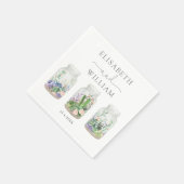 フィエスタモダン多肉質テラリウム結婚式の引き出物 スタンダードカクテルナプキン (角)