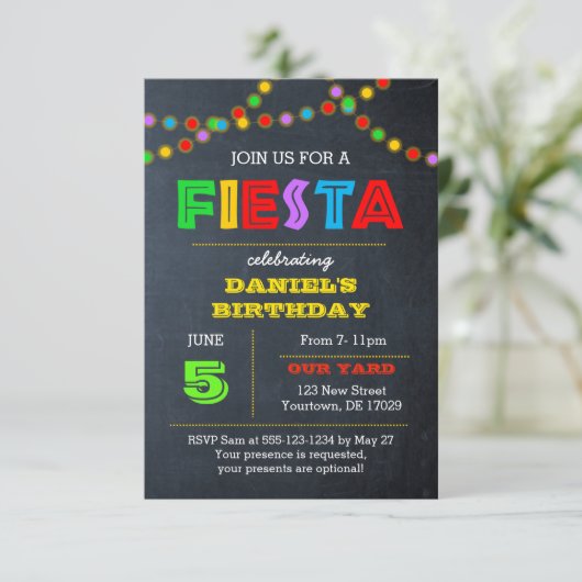 フィエスタライトすべての行事招待状 招待状 (スタンド正面)