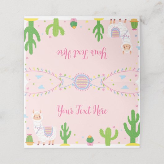 フィエスタラマおもしろいガール誕生日座席表 プレイスカード (外部開封)