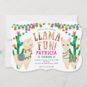 フィエスタラマおもしろい誕生日パーティー招待 招待状 (正面)