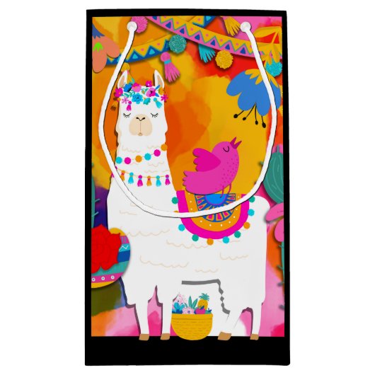 フィエスタラマチンコデマヨキュートバースデーパーティー スモールペーパーバッグ (裏面)