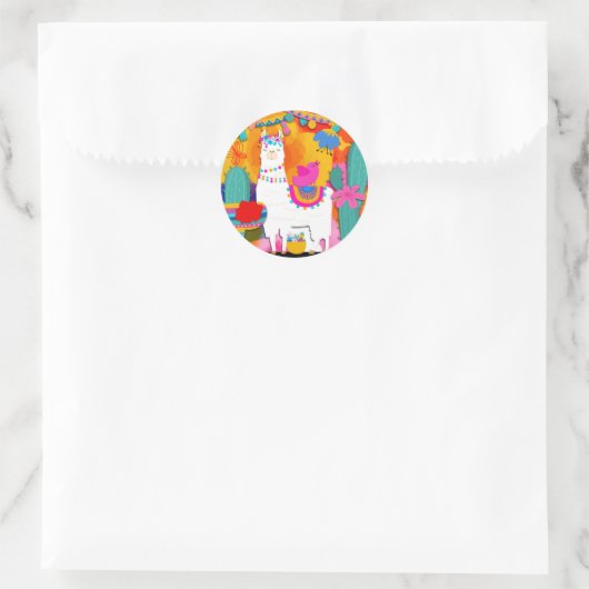 フィエスタラマチンコデマヨバースデーパーティーの好意 ラウンドシール (バッグ)