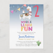 フィエスタラマママ2ndバースデーボーイガールウォーター色 ポストカード (正面)