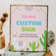 フィエスタラマ誕生日パーティーテーブルサイン