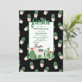 フィエスタラマ誕生日招待状おもしろいキュートサボテン 招待状 (スタンド正面)