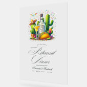 フィエスタリハーサルディナータコス&テキラウェルカム アクリルサイン (傾斜)