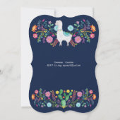 フィエスタリハーサルディナーラマフォークフラワースカッティ 招待状 (裏面)