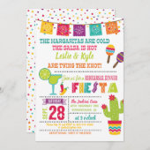 フィエスタリハーサルディナー招待状ホワイト 招待状 (正面/裏面)