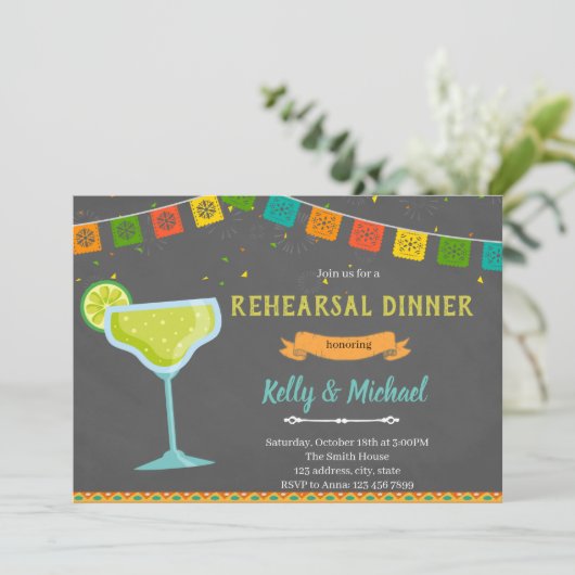 フィエスタリハーサルディナー招待状 招待状 (スタンド正面)