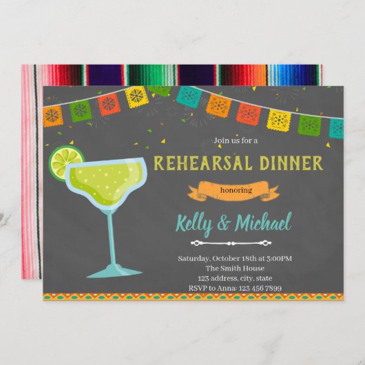 フィエスタリハーサルディナー招待状 招待状 (正面/裏面)