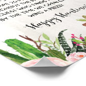 フィエスタリングや輪狩りゲームサボテンフローラブライダルシャワー ポスター (角)