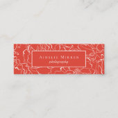 フィエスタレッドシンプリーフローラ スキニー名刺 (正面)
