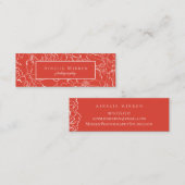 フィエスタレッドシンプリーフローラ スキニー名刺 (正面/裏面)