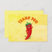 フィエスタレッドホットペッパーディヴァカスタム文字 サンキューカード (正面/裏面)