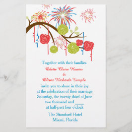 フィエスタワンダーランド結婚式招待状 便箋