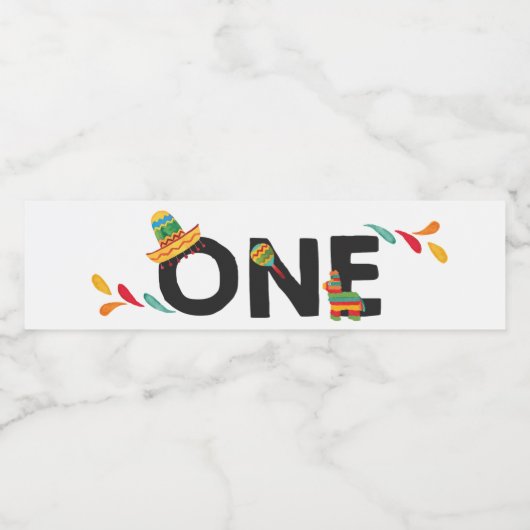 フィエスタワン誕生日ウォーターボトルラベル ペットボトルラベル (シングルラベル)