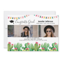 フィエスタ卒業サボテンフォトカード