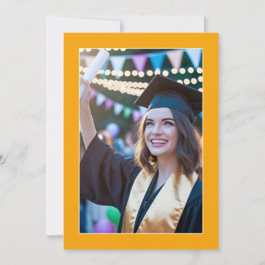 フィエスタ卒業パーティーの写真 招待状 (裏面)