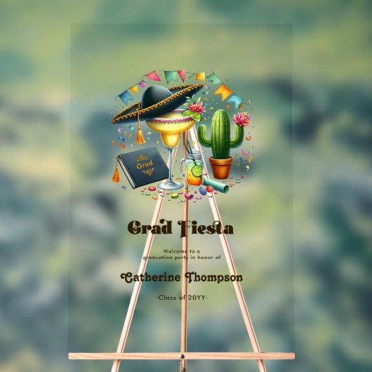 フィエスタ卒業パーティーウェルカム アクリルサイン (ニュートラル)