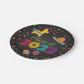 フィエスタ卒業プレートソンブレロ ペーパープレート (アングル)