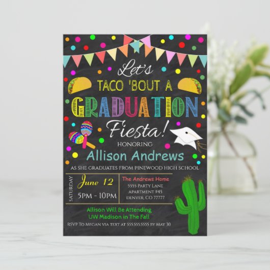 フィエスタ卒業招待状 招待状 (スタンド正面)