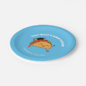 フィエスタ卒業記念パーティータコ素晴らしア・トゥ・ア・フューチャー ペーパープレート (アングル)