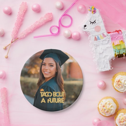 フィエスタ卒業記念パーティータコ素晴らしア・トゥ・ア・フューチャー ペーパープレート (パーティー)