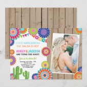 フィエスタ婚約パーティ招待状メキシコカクタス 招待状 (正面/裏面)