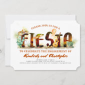 フィエスタ婚約パーティ招待状メキシコパーティー 招待状 (正面)