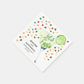 フィエスタ婚約パーティ紙 スタンダードカクテルナプキン (角)