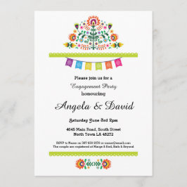 フィエスタ婚約メキシコパターンウェディングカンダム 招待状