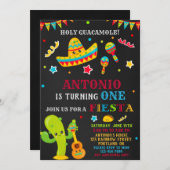 フィエスタ招待フィエスタ誕生日の招待ボーイ 招待状 (正面/裏面)