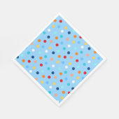 フィエスタ数々のカラー水玉模様ナプキン スタンダードランチョンナプキン (角)