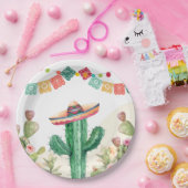 フィエスタ水彩サボテン乳汁多肉性メキシコパーティー ペーパープレート (パーティー)