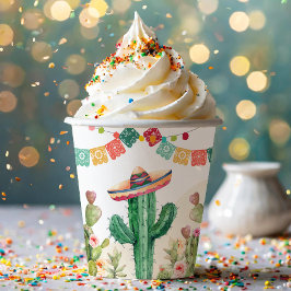 フィエスタ水彩サボテン乳汁多肉性メキシコパーティー 紙コップ
