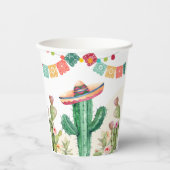 フィエスタ水彩サボテン乳汁多肉性メキシコパーティー 紙コップ (正面)