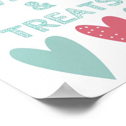 フィエスタ用デザートテーブル標識 ポスター (角)