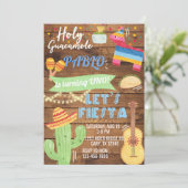 フィエスタ男の子の誕生日の招待状、男の子フィエスタ任意の年齢 招待状 (スタンド正面)