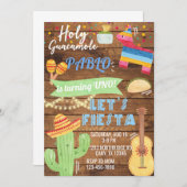 フィエスタ男の子の誕生日の招待状、男の子フィエスタ任意の年齢 招待状 (正面/裏面)