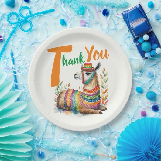 フィエスタ男の赤ちゃんまたはガールシャワーパティウェアラマ ペーパープレート (パーティー)