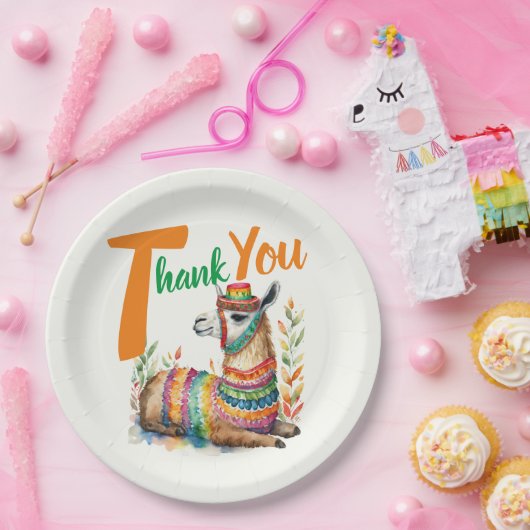 フィエスタ男の赤ちゃんまたはガールシャワーパティウェアラマ ペーパープレート (パーティー)