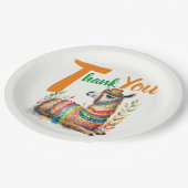 フィエスタ男の赤ちゃんまたはガールシャワーパティウェアラマ ペーパープレート (アングル)