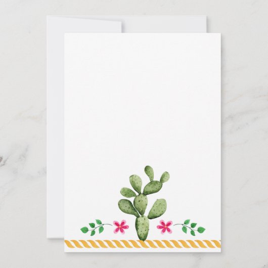 フィエスタ男女兼用ベビーシャワー招待状 招待状 (裏面)