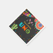 フィエスタ紙ナプキンズメキシコウノファースト誕生日 スタンダードカクテルナプキン (角)