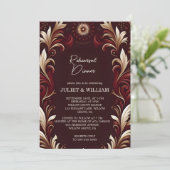 フィエスタ素朴フローラバラスペインのリハーサルディナー 招待状 (スタンド正面)