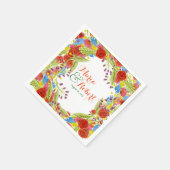 フィエスタ結婚ス スタンダードカクテルナプキン (角)